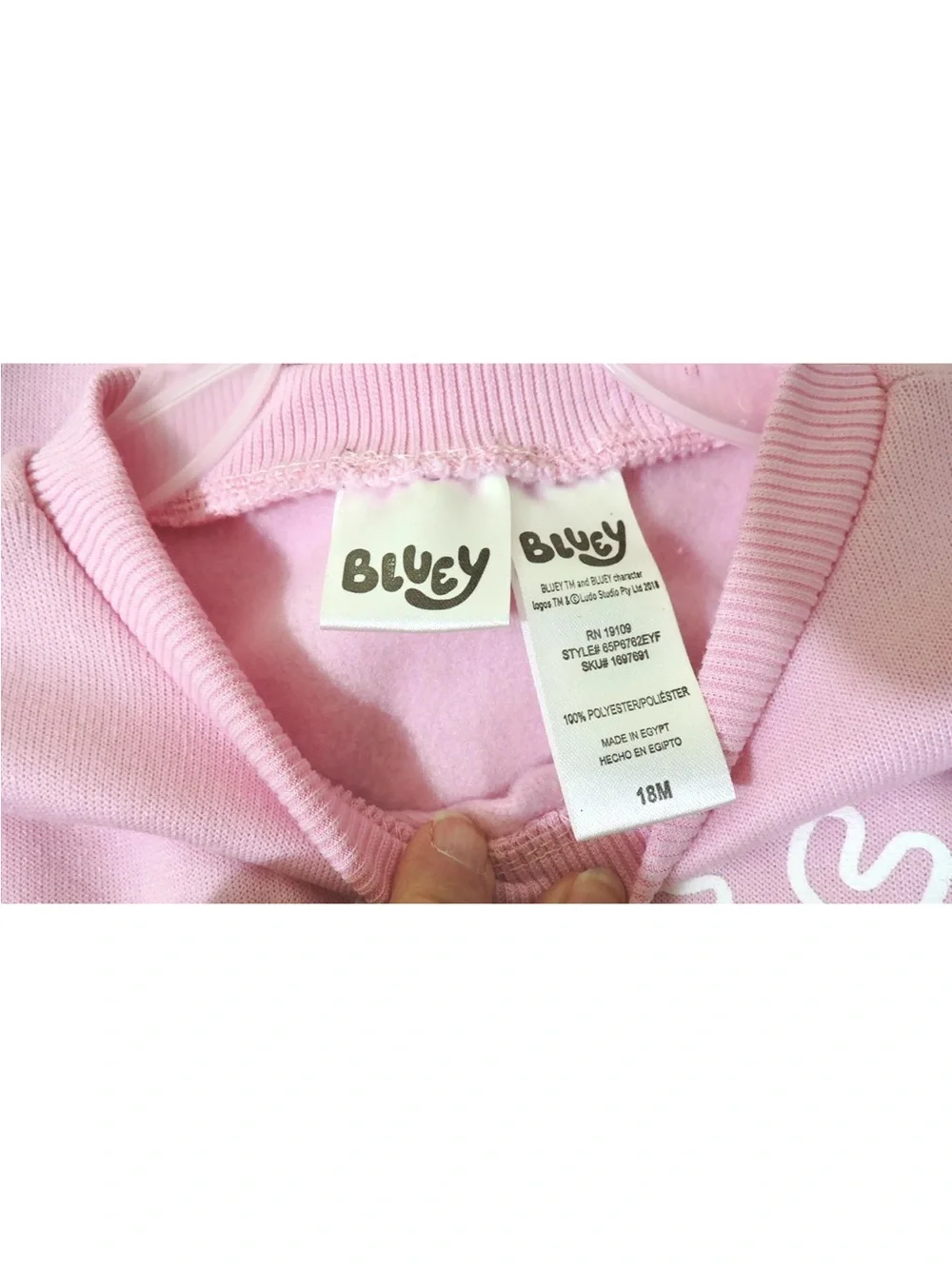 Kids Pink Fleece Jogging Set size 18 months
